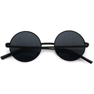 New Lennon Black Lens Round Hippie Sunglasses